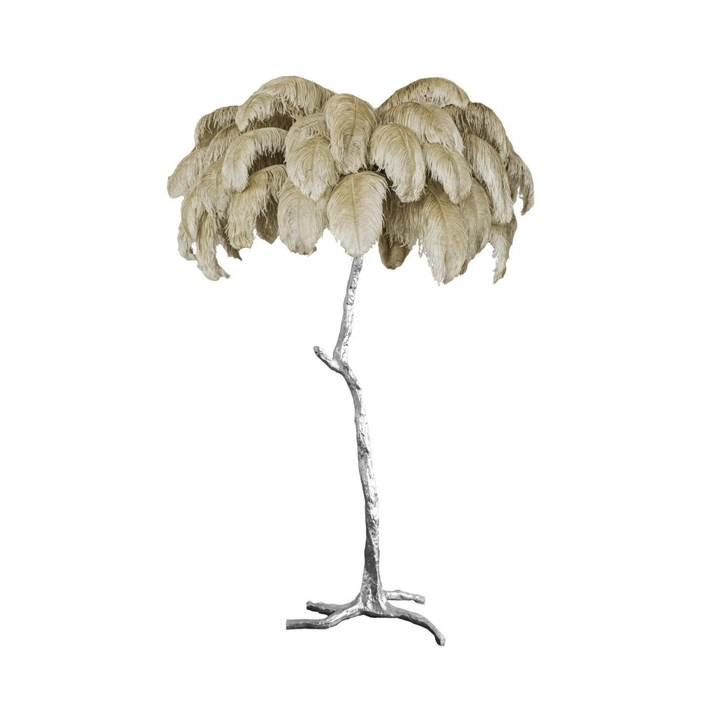 Feathered Elegance Brass Floor Light, Floor Lamp, detail 17
