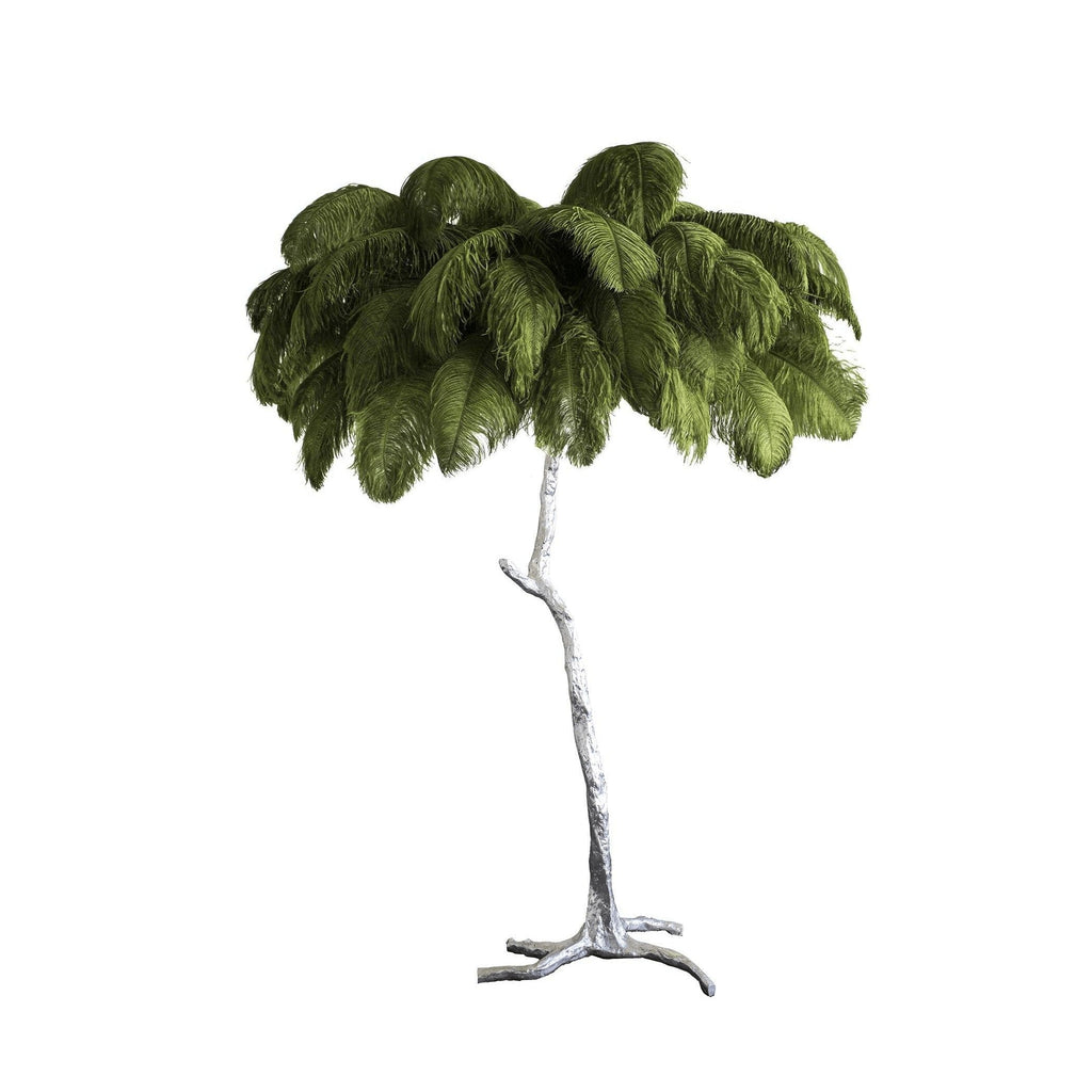 Feathered Elegance Brass Floor Light, Floor Lamp, detail 18