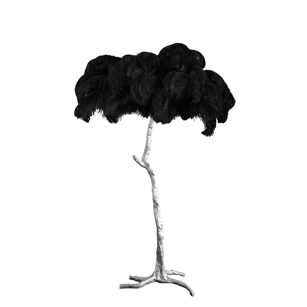 Feathered Elegance Brass Floor Light, Floor Lamp, detail 19
