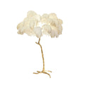 Feathered Elegance Brass Floor Light, Floor Lamp, Dia 100cm