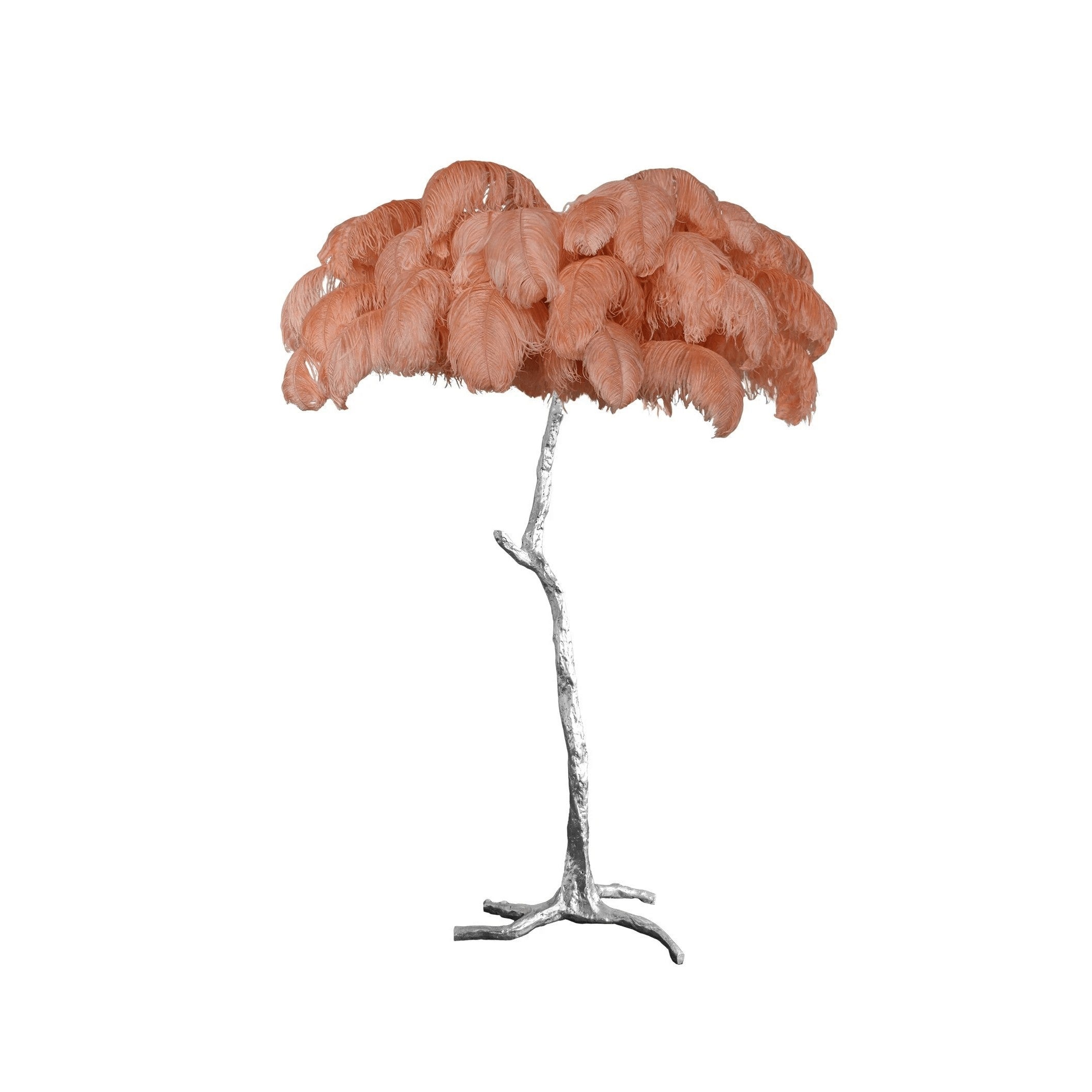 Feathered Elegance Brass Floor Light, Floor Lamp, detail 22