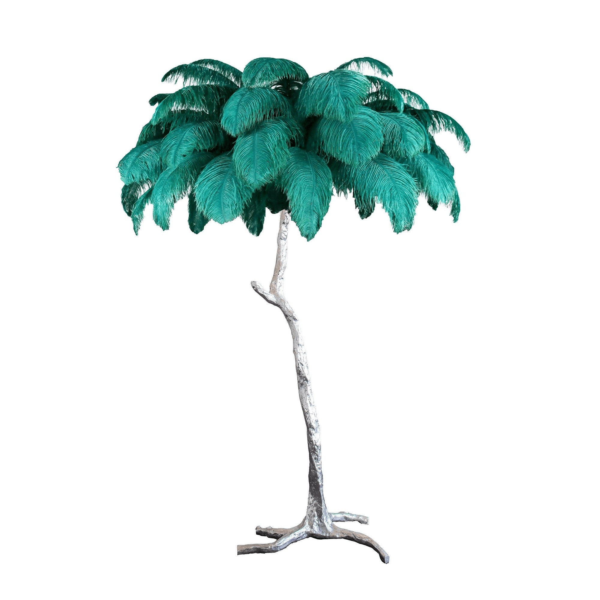 Feathered Elegance Brass Floor Light, Floor Lamp, detail 24