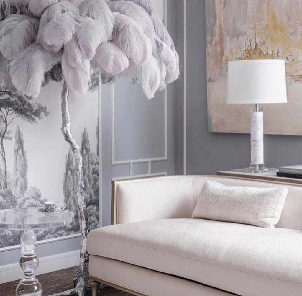 Feathered Elegance Brass Floor Light, Floor Lamp, detail 71