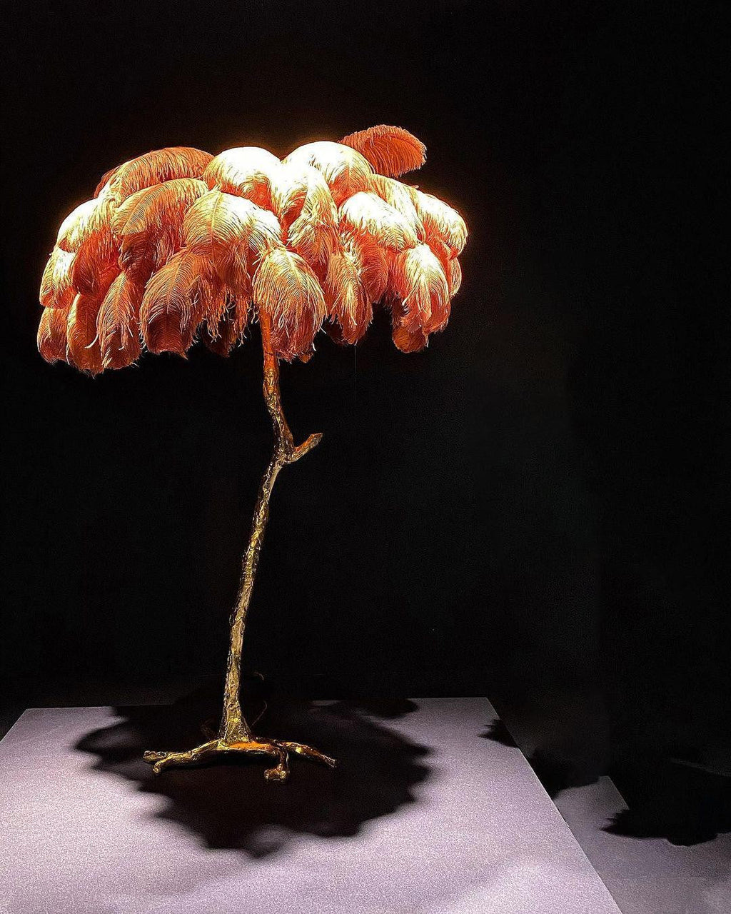 Feathered Elegance Brass Floor Light, Floor Lamp, detail 81