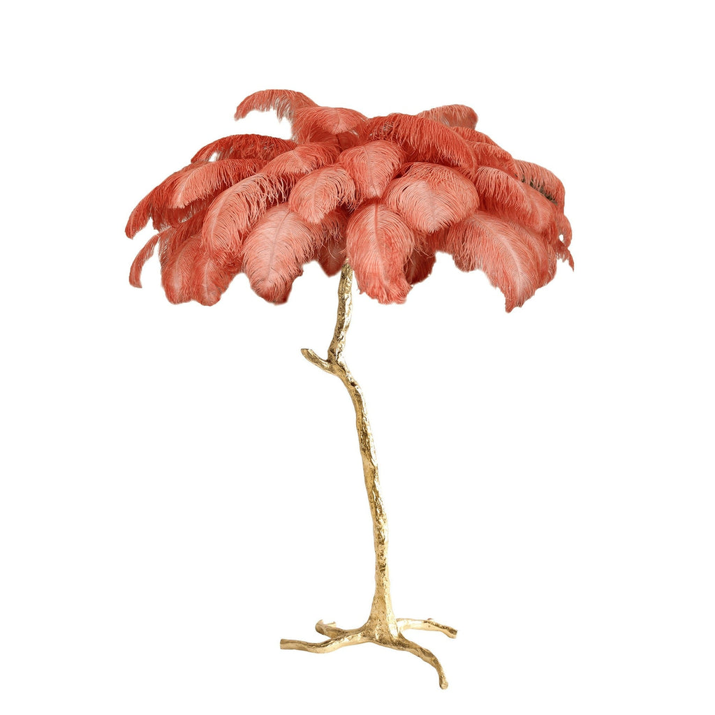 Feathered Elegance Brass Floor Light, Floor Lamp, detail 98