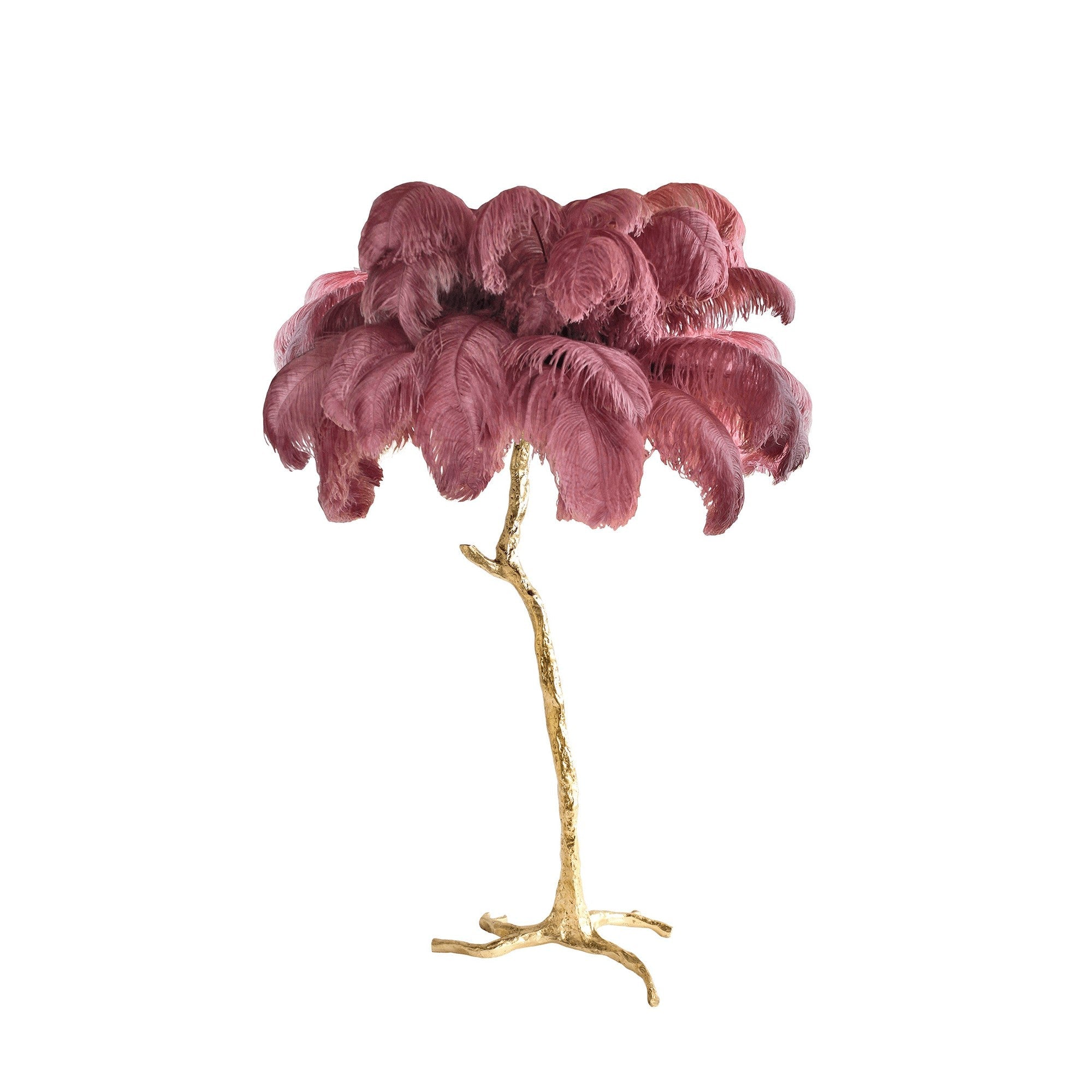 Feathered Elegance Brass Floor Light, Floor Lamp, detail 9