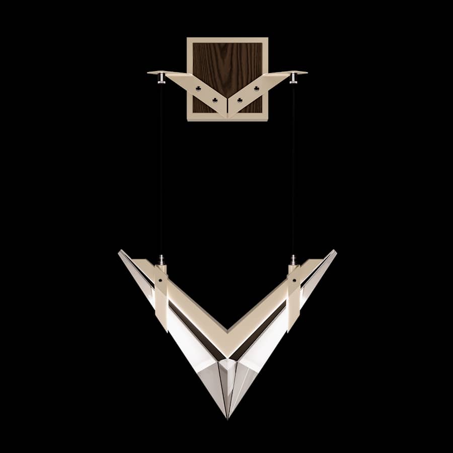Artisan Blade 37" Tall Wall Light, Bedroom Wall Sconce, Dimensions: Height: 37"