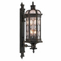 Artisan Devonshire 4 Light 39" High Exterior Wall Light with Seedy Glass Shade, Outdoor Wall Light, Dimensions Height: 39"