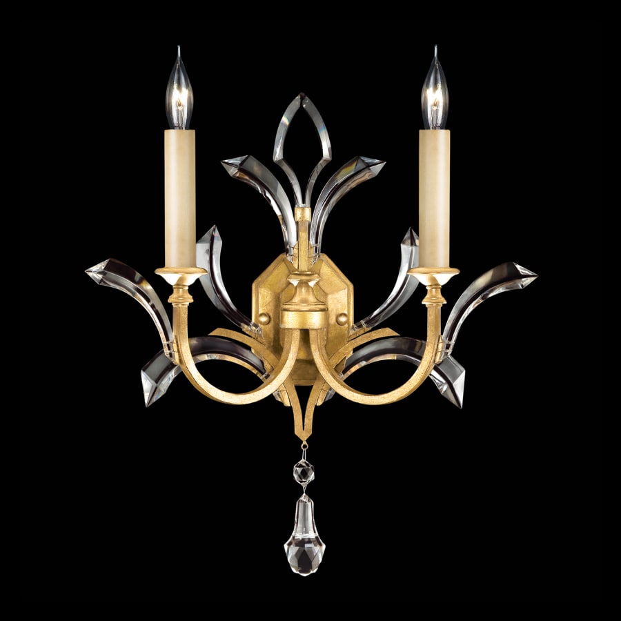 Artisan Beveled Arcs 2 Light 22" Tall Wall Light, Bedroom Wall Sconce, detail 2