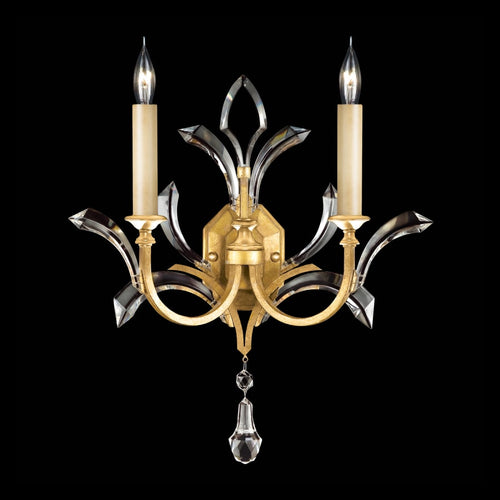 Artisan Beveled Arcs 2 Light 22" Tall Wall Light, Bedroom Wall Sconce, detail 2