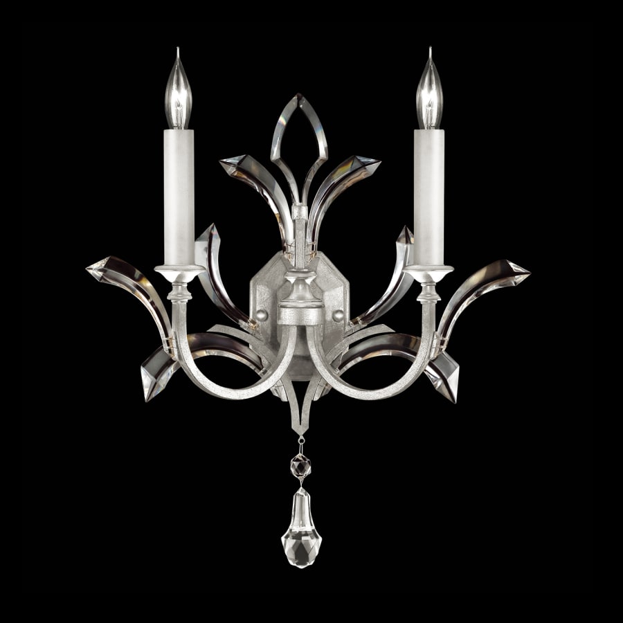 Artisan Beveled Arcs 2 Light 22" Tall Wall Light, Bedroom Wall Sconce, detail 3