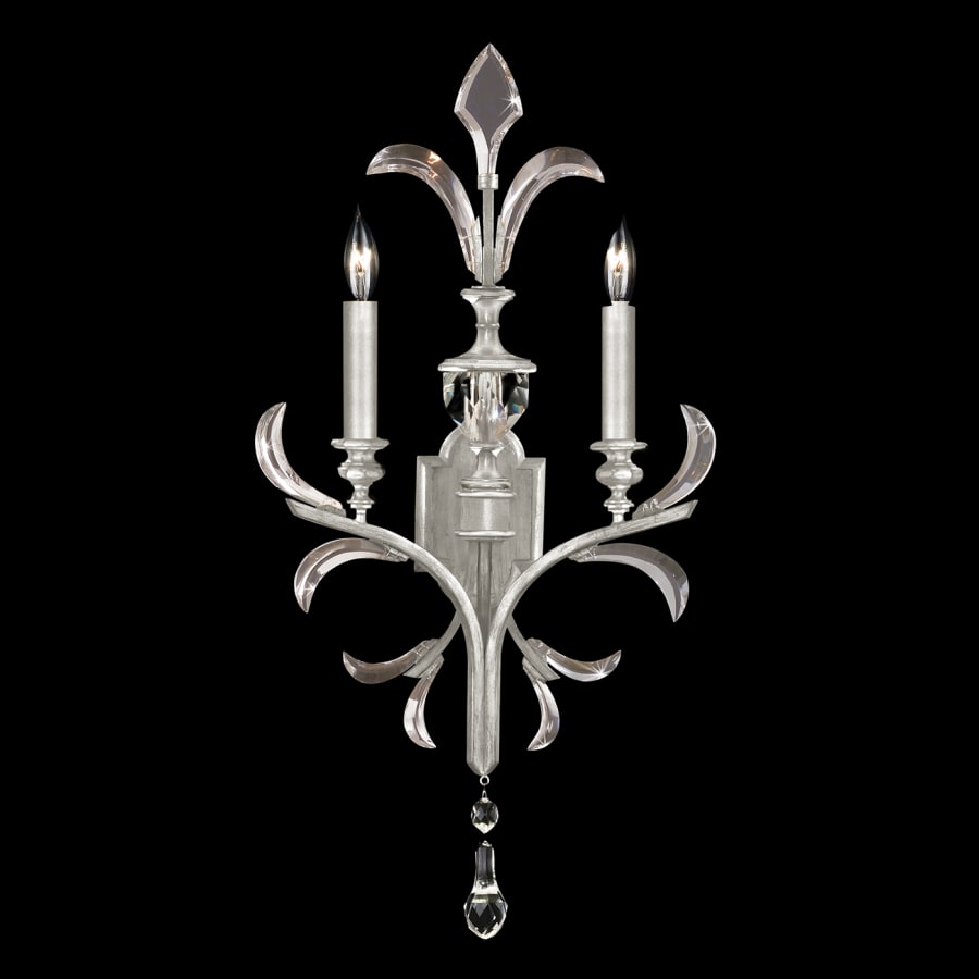 Artisan Beveled Arcs 2 Light 32" Tall Wall Light, Bedroom Wall Sconce, detail 2