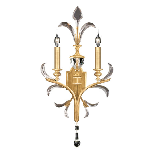 Artisan Beveled Arcs 2 Light 32" Tall Wall Light, Bedroom Wall Sconce, Dimensions Height: 32"
