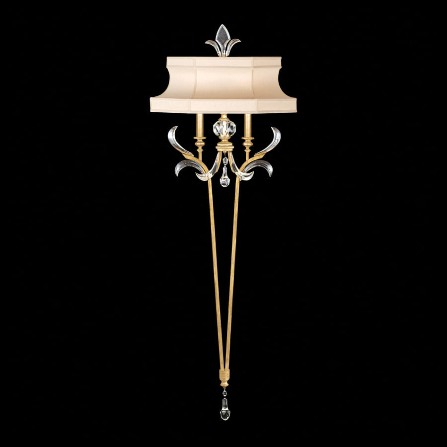 Artisan Beveled Arcs 2 Light 66" Tall Wall Light, Bedroom Wall Sconce, detail 2