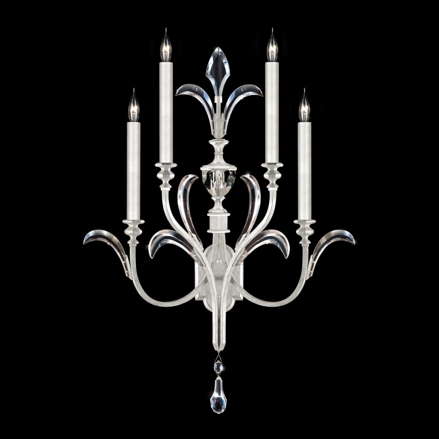 Artisan Beveled Arcs 4 Light 36" Tall Wall Light, Bedroom Wall Sconce, detail 2