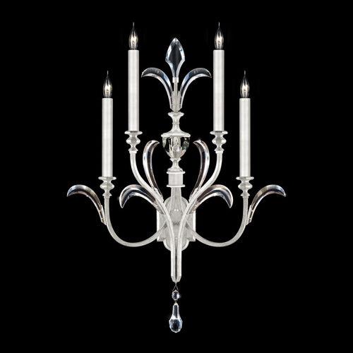 Artisan Beveled Arcs 4 Light 36" Tall Wall Light, Bedroom Wall Sconce, detail 2