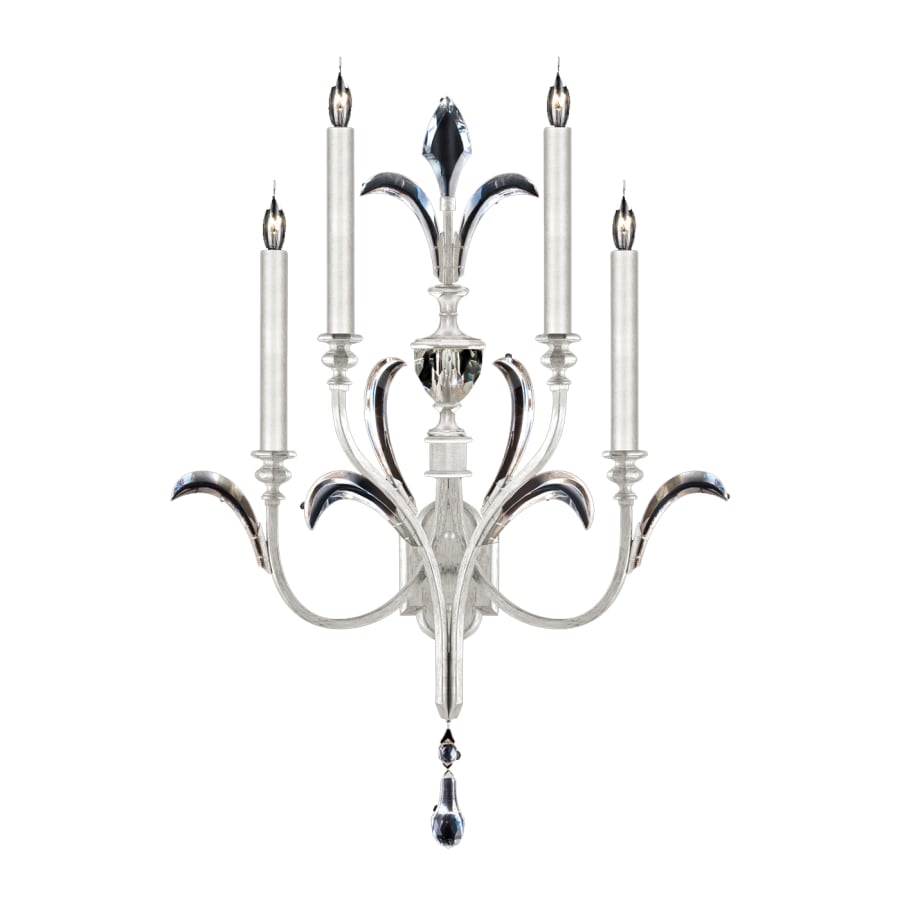 Artisan Beveled Arcs 4 Light 36" Tall Wall Light, Bedroom Wall Sconce, Dimensions Height: 36"