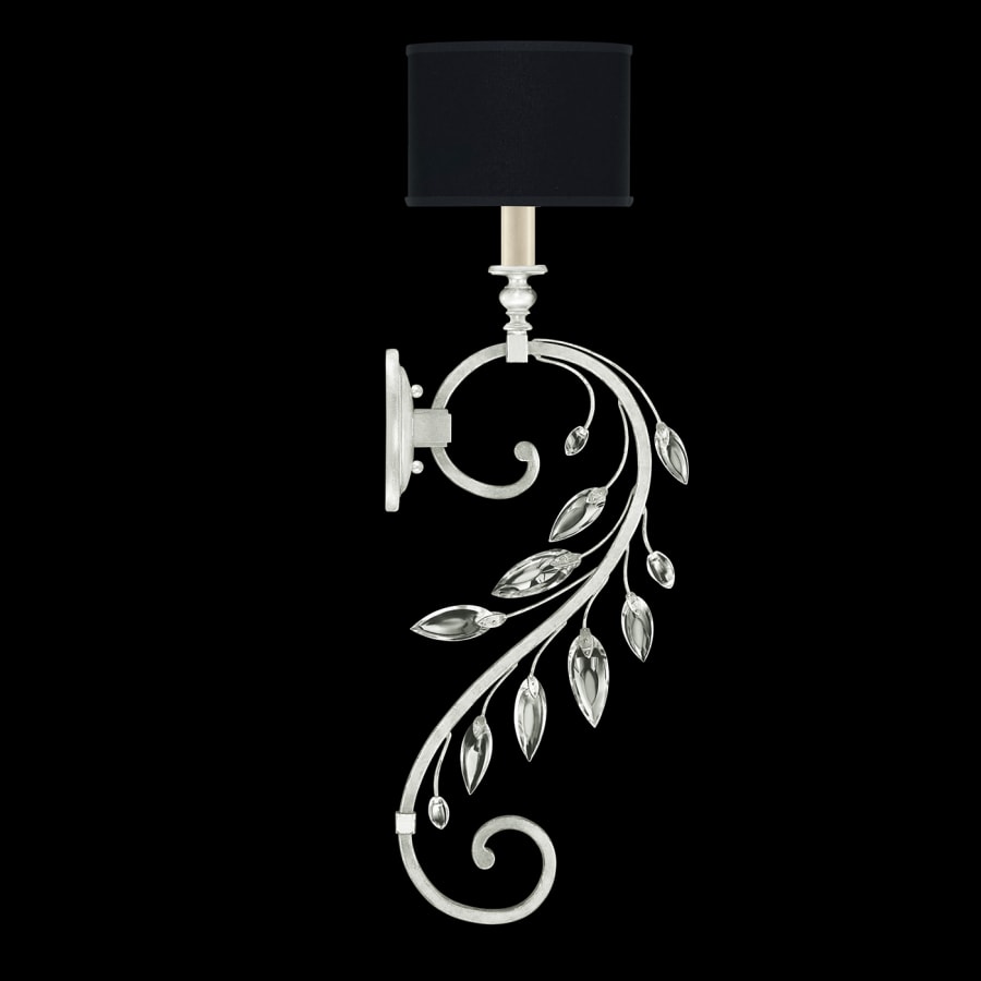 Artisan Crystal Laurel 32" Tall Wall Light, Bedroom Wall Sconce, detail 3