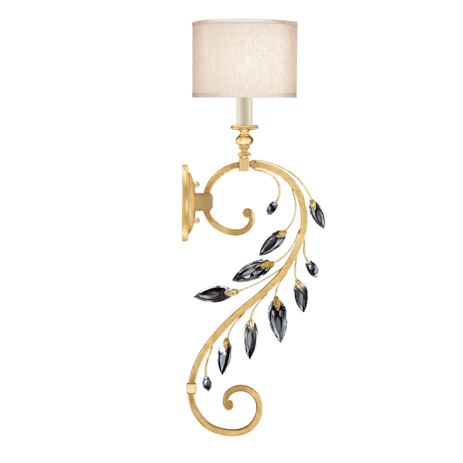Artisan Crystal Laurel 32" Tall Wall Light, Bedroom Wall Sconce, Dimensions Height: 32"