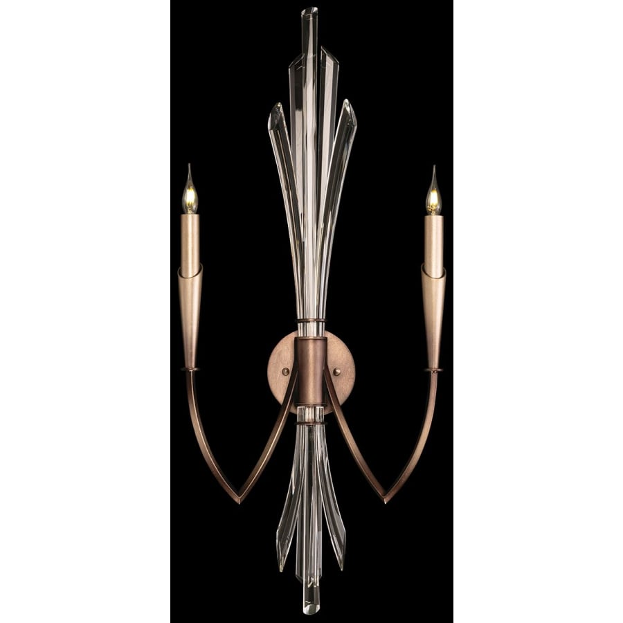 Artisan Trevi 2 Light 33" Tall Wall Light, Bedroom Wall Sconce, detail 4
