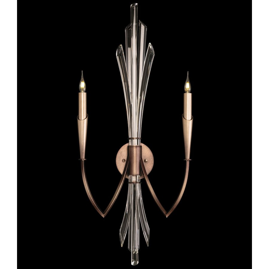 Artisan Trevi 2 Light 33" Tall Wall Light, Bedroom Wall Sconce, Dimensions: Height: 33"