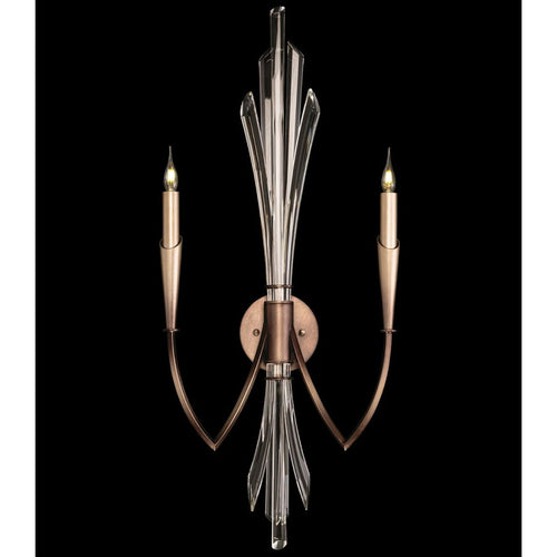 Artisan Trevi 2 Light 33" Tall Wall Light, Bedroom Wall Sconce, Dimensions: Height: 33"