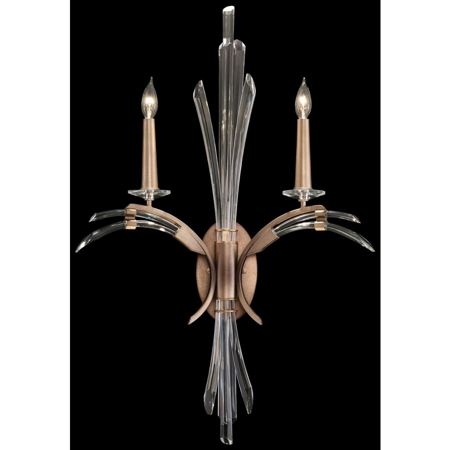 Artisan Trevi 2 Light 34" Tall Wall Light, Bedroom Wall Sconce, detail 4