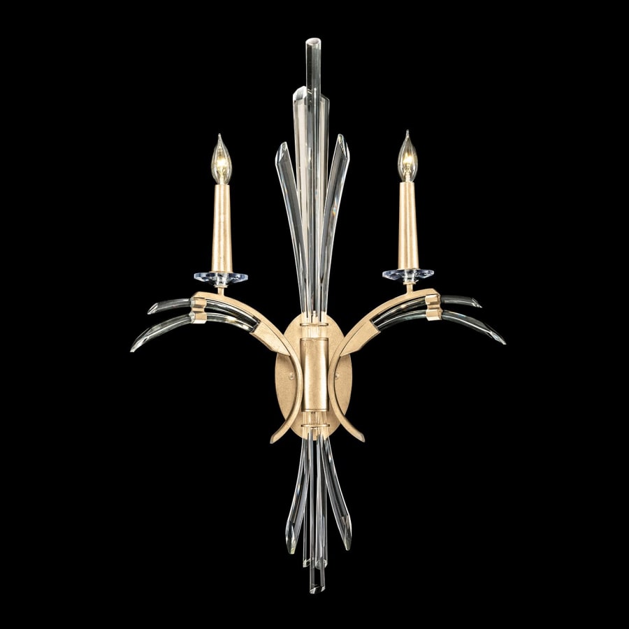 Artisan Trevi 2 Light 34" Tall Wall Light, Bedroom Wall Sconce, Dimensions: Height: 34"