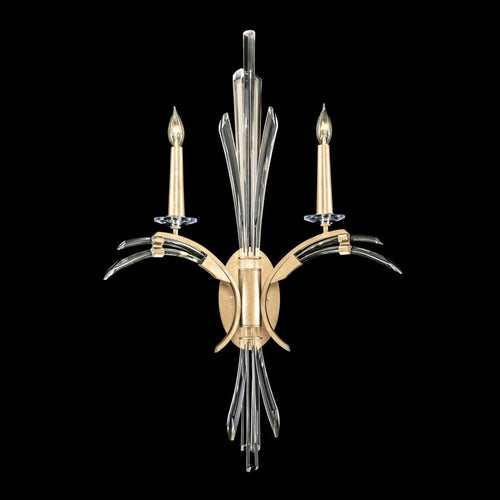 Artisan Trevi 2 Light 34" Tall Wall Light, Bedroom Wall Sconce, Dimensions: Height: 34"