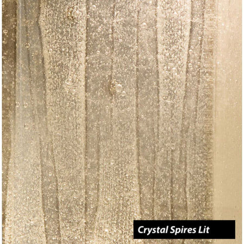 Artisan Crystal Bakehouse 2 Light 24" Tall Wall Light, Bedroom Wall Sconce, detail 2