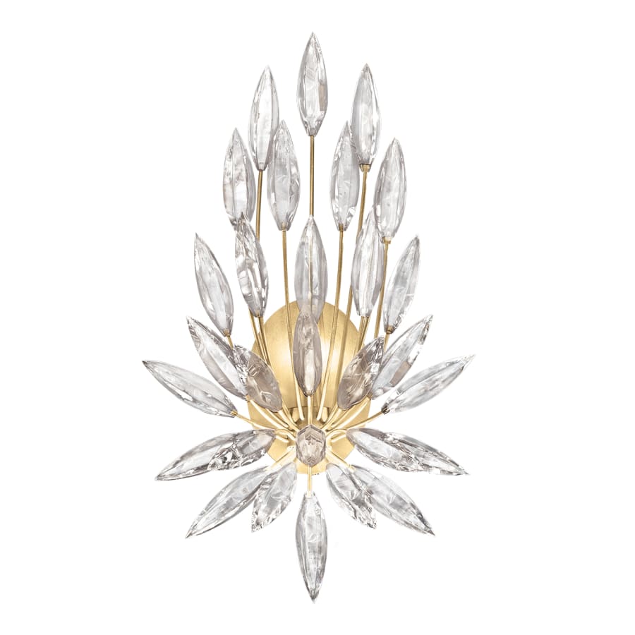 Artisan Lily Buds Single Light 22" Tall Wall Light, Bedroom Wall Sconce, Dimensions Height: 22"