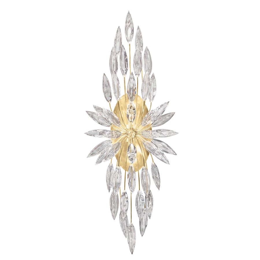 Artisan Lily Buds 2 Light 33" Tall Wall Light, Bedroom Wall Sconce, Dimensions Height: 33"