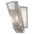 Artisan Crownstone Single Light 13" Tall Wall Light with Linen Shade, Bedroom Wall Sconce, Dimensions Height: 13"