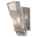 Artisan Crownstone Single Light 13" Tall Wall Light with Metal Mesh Shade, Bedroom Wall Sconce, Dimensions Height: 13"