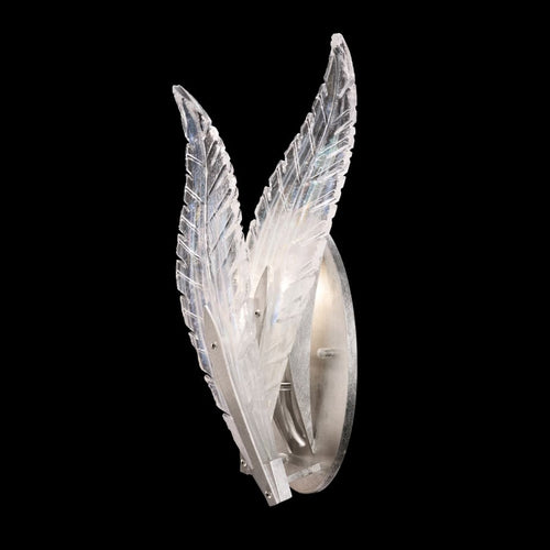 Artisan Plume 16" Tall Wall Light, Bedroom Wall Sconce, detail 2