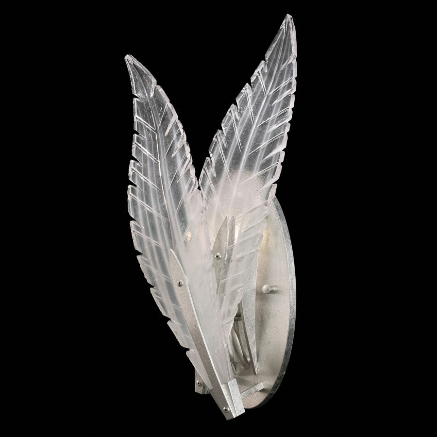 Artisan Plume 16" Tall Wall Light, Bedroom Wall Sconce, detail 3