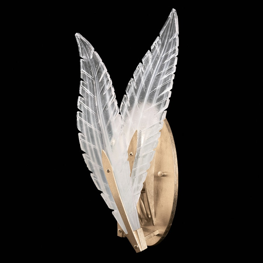 Artisan Plume 16" Tall Wall Light, Bedroom Wall Sconce, detail 4