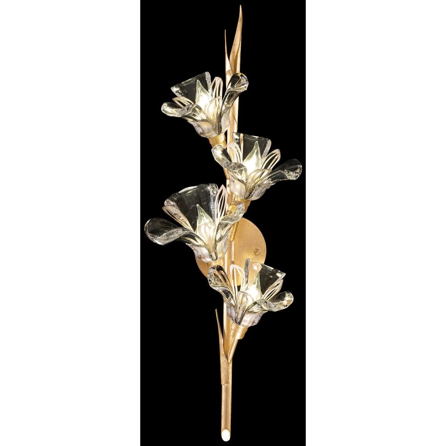 Artisan Azu 4 Light 29" Tall Wall Light, Bedroom Wall Sconce, detail 3