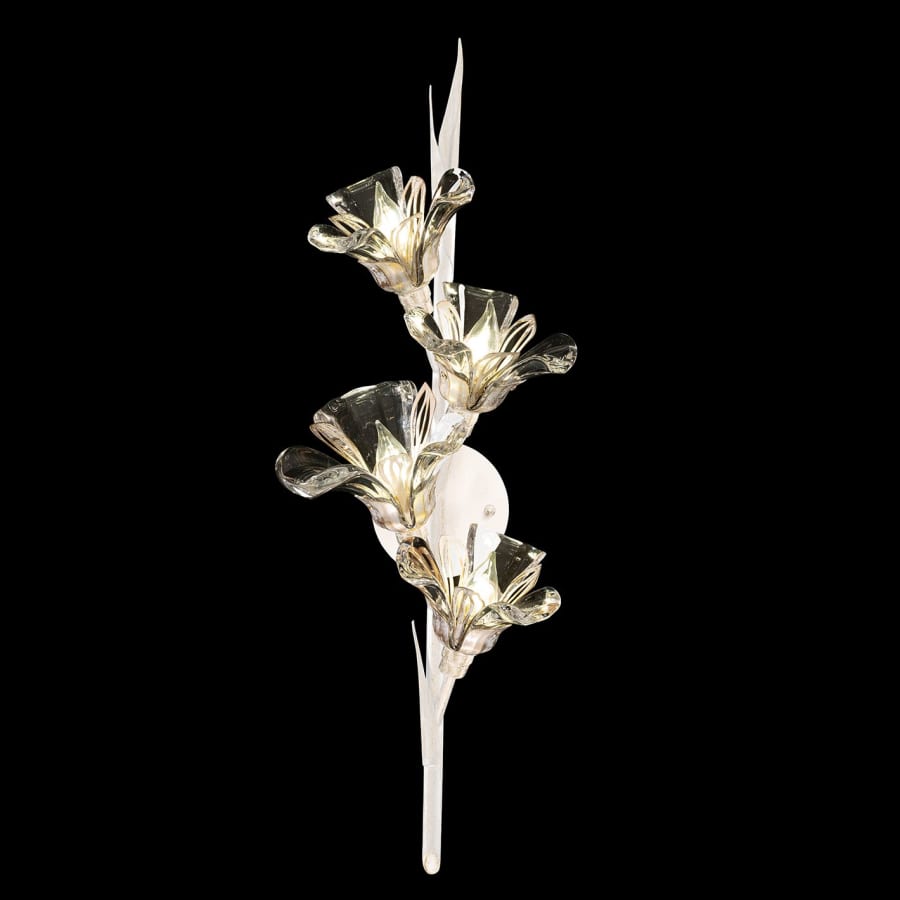 Artisan Azu 4 Light 29" Tall Wall Light, Bedroom Wall Sconce, detail 4