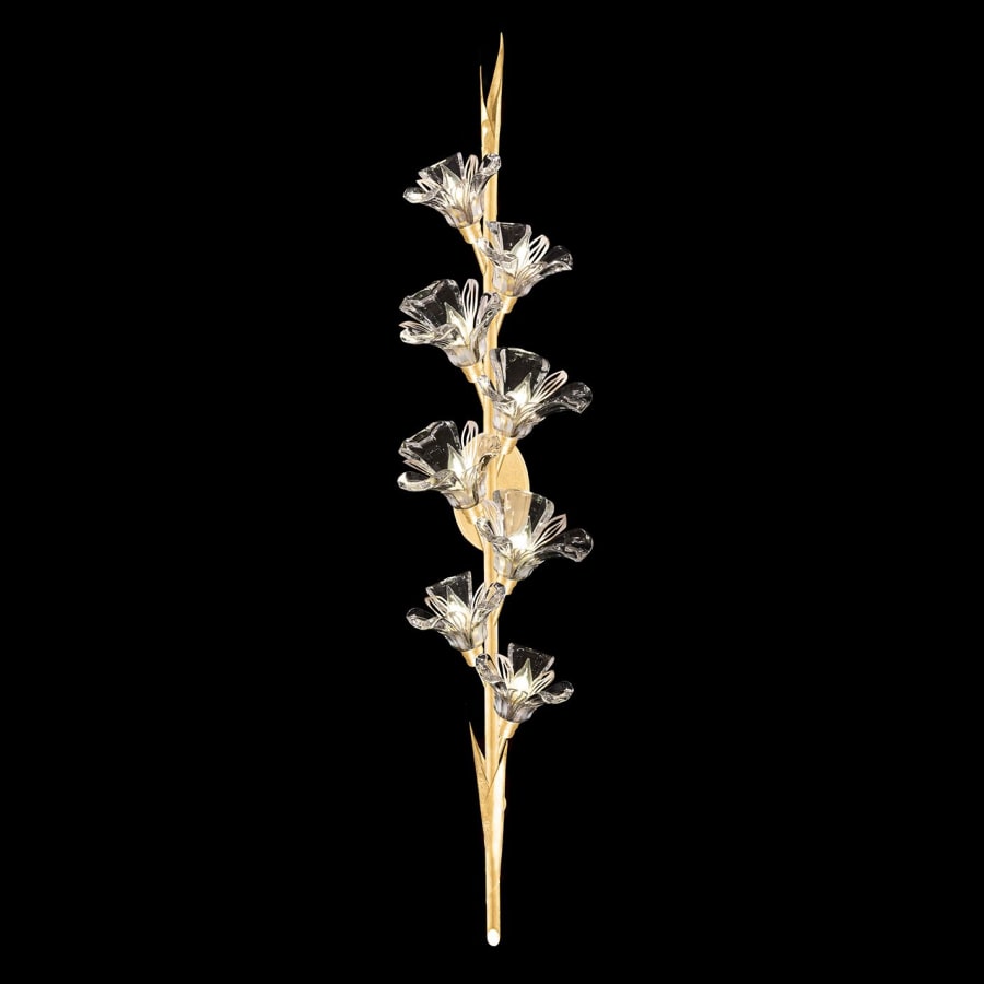 Artisan Azu 8 Light 53" Tall Wall Light, Bedroom Wall Sconce, detail 3