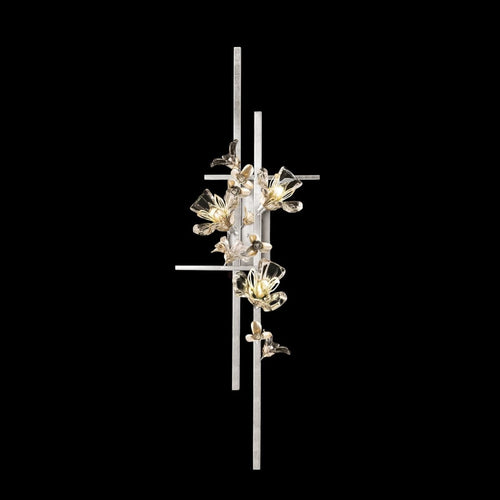Artisan Azu 3 Light 44" Tall Wall Light, Bedroom Wall Sconce, detail 2