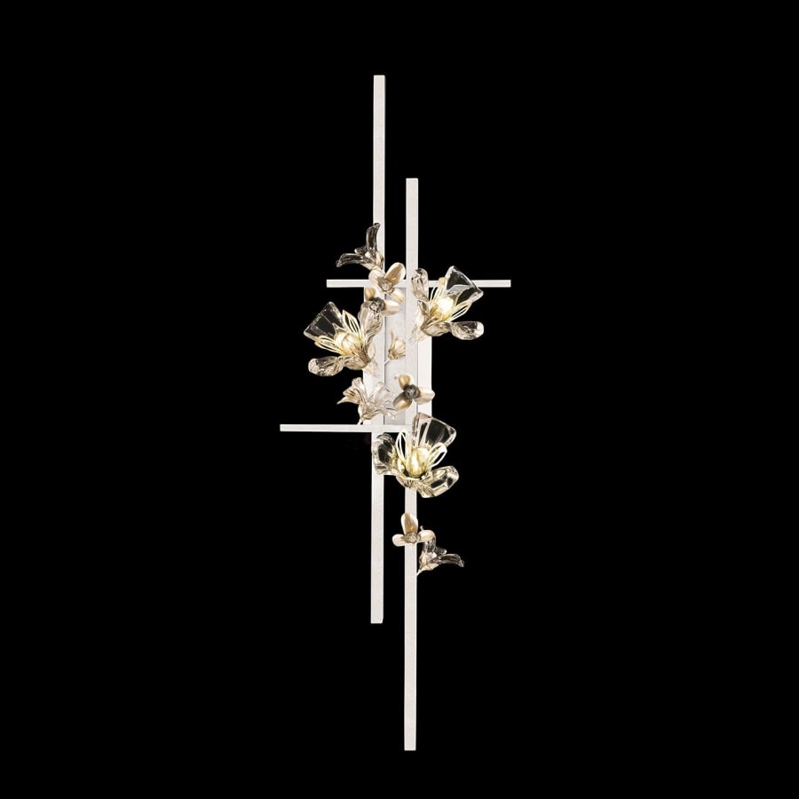 Artisan Azu 3 Light 44" Tall Wall Light, Bedroom Wall Sconce, detail 4
