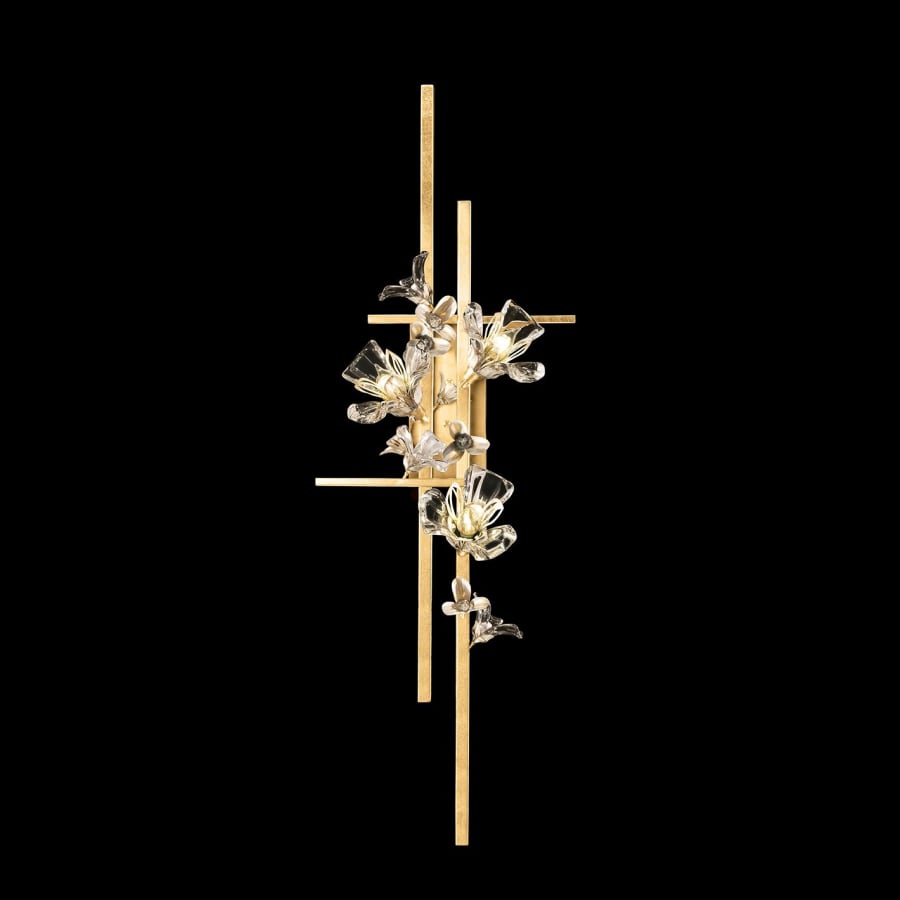 Artisan Azu 3 Light 44" Tall Wall Light, Bedroom Wall Sconce, Dimensions: Height: 44"