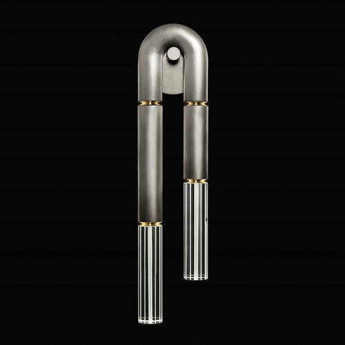 Artisan Antonia 2 Light 28" Tall LED Cylinder Wall Light, Bedroom Wall Sconce, Dimensions: Height: 28"