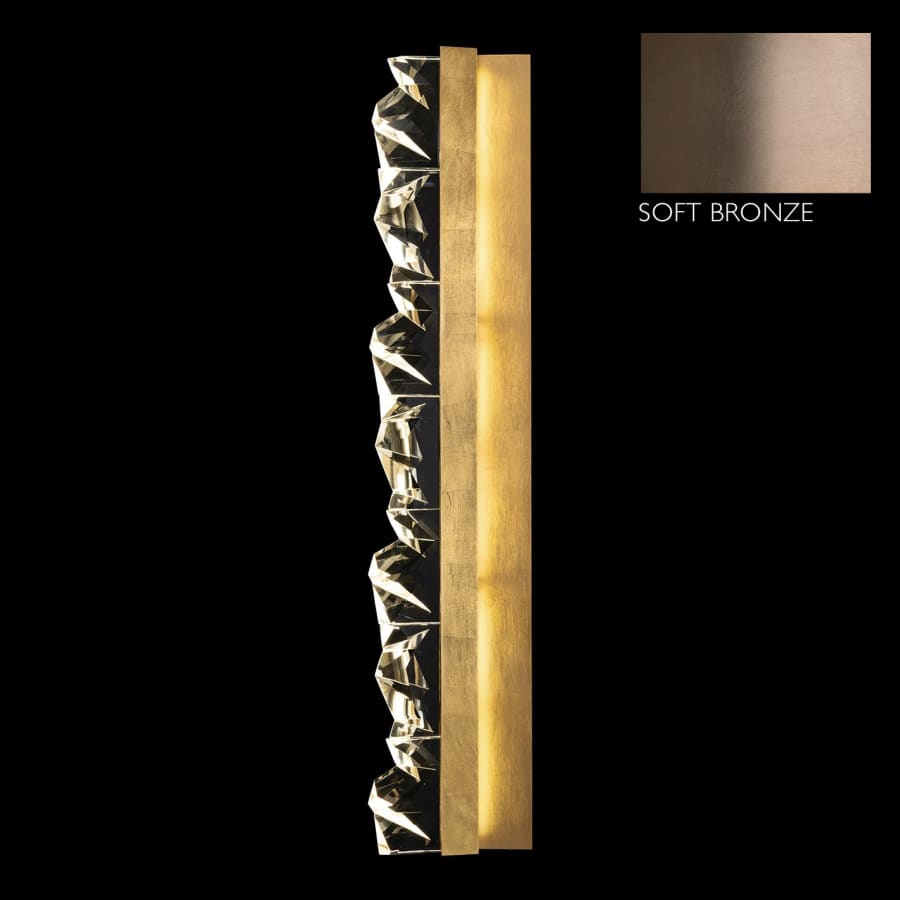Artisan Strata 43" Tall LED Wall Light, Bedroom Wall Sconce, detail 4