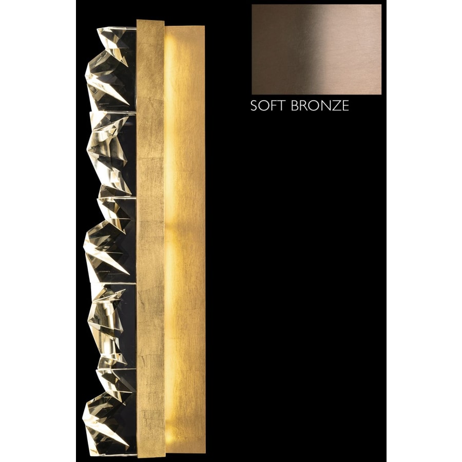 Artisan Strata 31" Tall LED Wall Light, Bedroom Wall Sconce, detail 4
