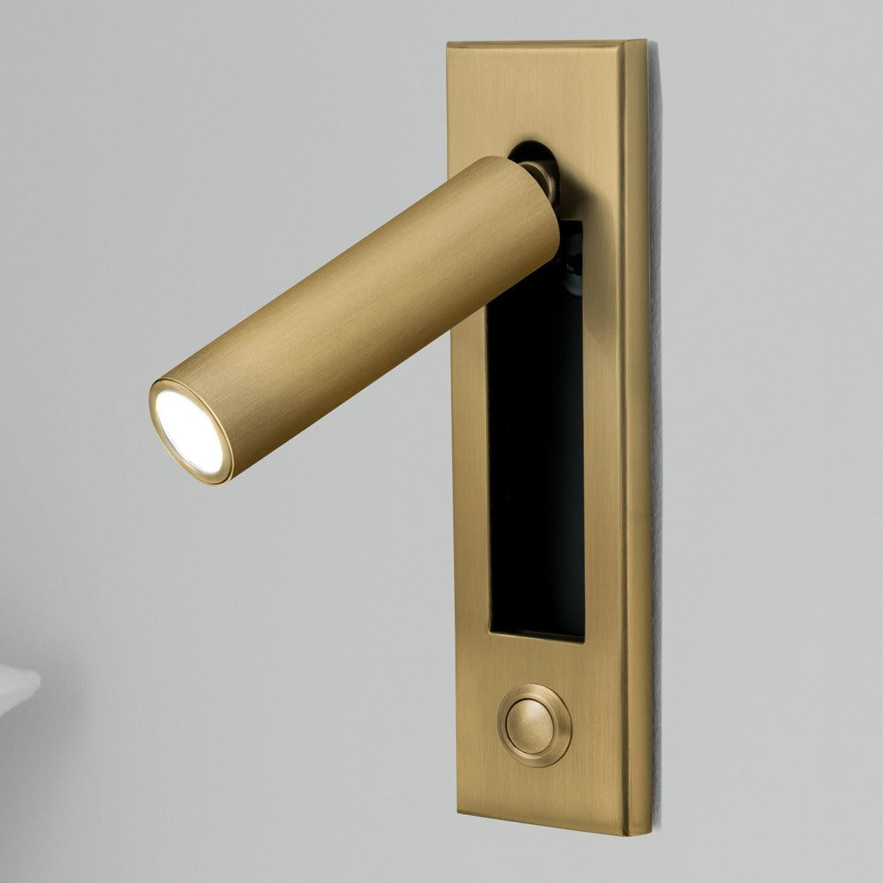 Metal Flush-Fold Bedside Reading Light, Bedroom Wall Sconce, detail 19