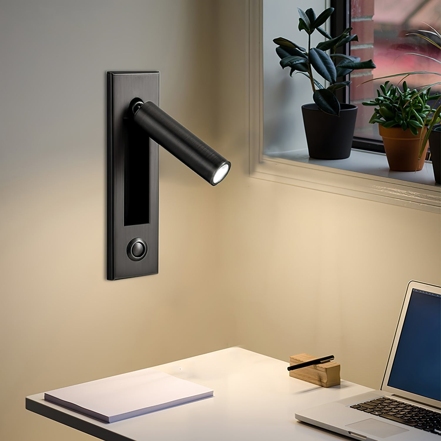Metal Flush-Fold Bedside Reading Light, Bedroom Wall Sconce, detail 22