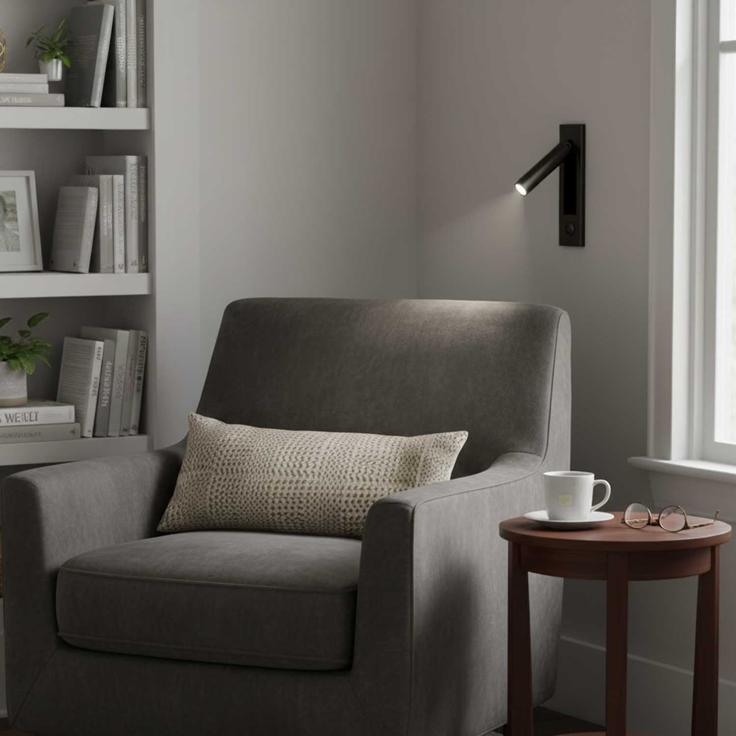 Metal Flush-Fold Bedside Reading Light, Bedroom Wall Sconce, detail 24