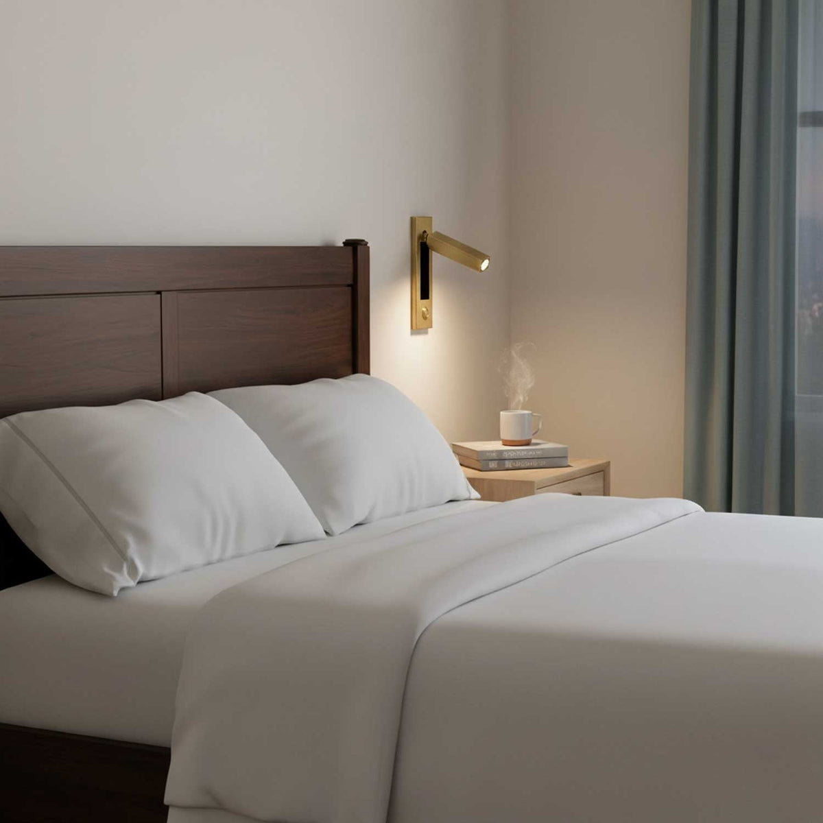 Metal Flush-Fold Bedside Reading Light, Bedroom Wall Sconce, detail 28